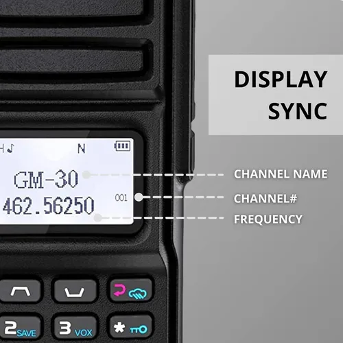Miniatura 3 de Radioddity GM-30 GMRS Radio portátil de 5 W de largo alcance radio bidireccional para adultos, compatible con repetidor GMRS, con escaneo