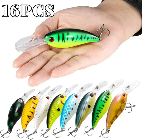 Miniatura 3 de Fishing Lures Shallow Deep Diving Swimbait Crankbait Fishing Wobble Multi Jointed Hard Baits for Bass Trout Freshwater and Saltwater