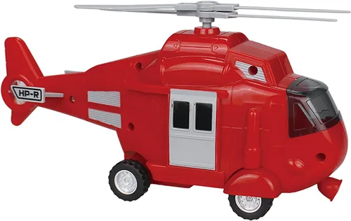 Miniatura 6 de OMGTOY Helicóptero militar, avión de la fuerza aérea de juguete con cesta colgante luces y sonidos para niños (rojo)