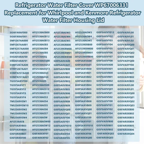 Miniatura 7 de showingo WP67006331 Reemplazo de la tapa del filtro de agua para el refrigerador Whirlpool Tapa del filtro de agua Reemplazar 67006331 12960301