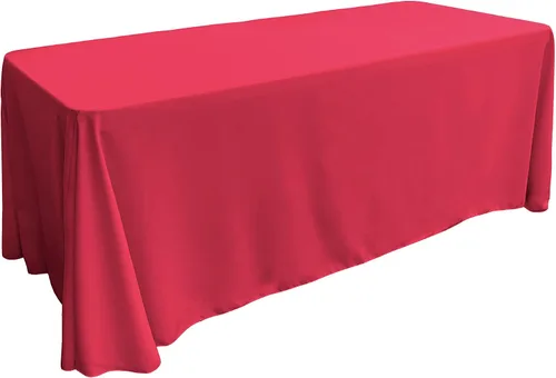 Miniatura 24 de LA Linen Mantel rectangular lavable de popelín de poliéster, resistente a las manchas y a las arrugas, cubierta de mesa 60x84, mantel de tela
