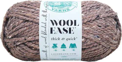Miniatura 127 de Lion Brand Yarn - Ovillo de lana Wool-Ease Thick & Quick color fuerza aérea