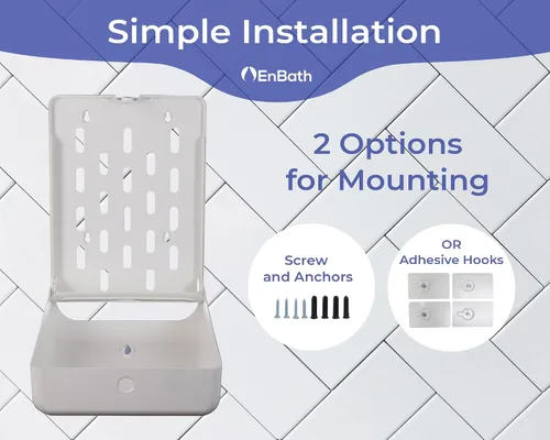 Miniatura 6 de Dispensador de toallas de papel comercial para montaje en pared, capacidad para 500 toallas de mano multipliegues, plegadas en Z, plegadas en C
