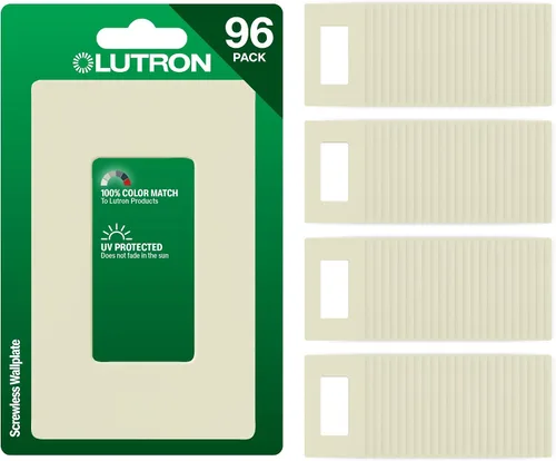 Miniatura 9 de Lutron Claro - Placa de pared de 1 banda (paquete de 6) CW-1-AL-6 almendra