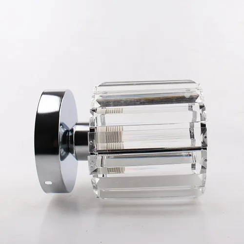 Miniatura 7 de FRIXCHUR Candelabro Pequeño de Cristal Lámpara de Techo Semi Empotrada Accesorio de Iluminación de Techo Lámpara de Techo Moderna de Cristal