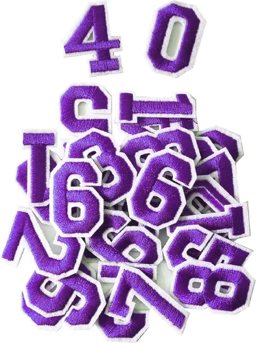Miniatura 21 de Harsgs 72 parches de letras para planchar con números, parches bordados de letras A-Z números 0-9 para ropa, vestido, sombrero, jeans, accesorios