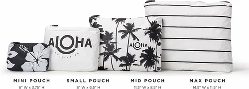 Miniatura 6 de ALOHA Collection Bolsa media Bolsa de maquillaje ligera, plegable y a prueba de salpicaduras Fácil de limpiar