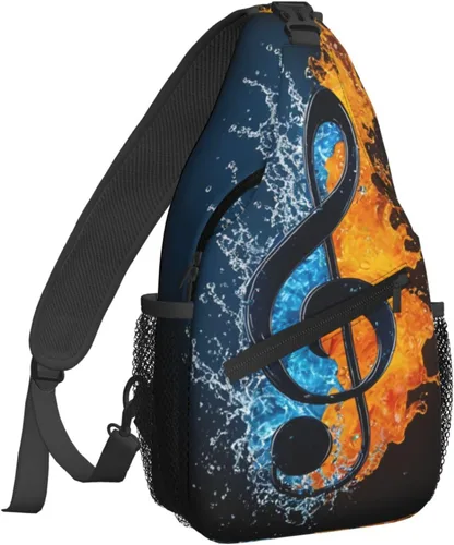 Miniatura 16 de Famame Mochila bandolera para el pecho, bolsa de hombro cruzada, gimnasio, ciclismo, viajes, senderismo, Varios