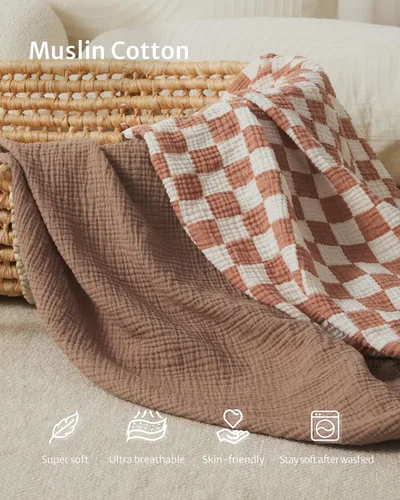 Miniatura 79 de Blissful Diary Sábanas de muselina para cuna para niñas, sábana de bebé de algodón suave bohemio para colchón de cuna estándar de 52 x 28 pulgadas