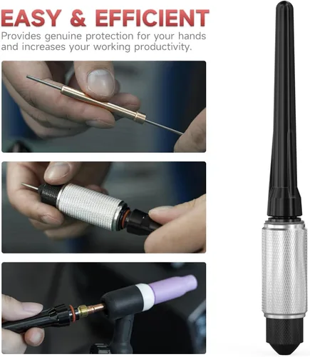 Miniatura 4 de YESWELDER TIG Tungsteno Manual Sacapuntas Titular Soldadura Tungsteno Pulido Pinza 1/16 '' 3/32 '' 1/8 '' TSH-01