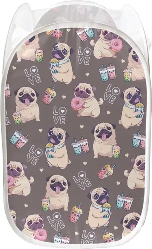 Miniatura 26 de AFPANQZ Cesta plegable de malla para ropa sucia, plegable, portátil, para guardar lugar para el hogar, fácil de plegar para viajes, 13.5 x 13.5 x 21