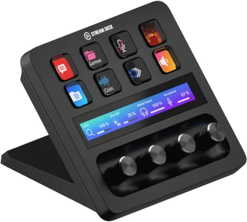 Elgato Stream Deck +, mezclador de audio, consola de producción y controlador de estudio para creadores de contenido, streaming, juegos, con diales