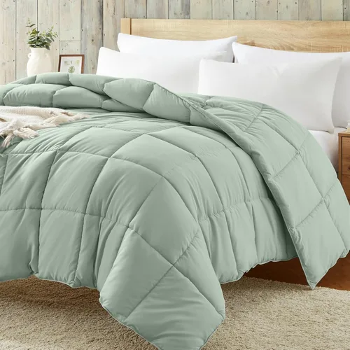 Miniatura 26 de Homelike Moment Edredón tamaño King – Inserto de edredón púrpura, relleno alternativo de plumón, cama tamaño King, ropa de cama ligera, acolchada