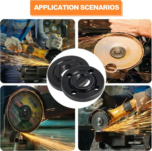 Miniatura 8 de Podoy Paquete de 6 tuercas de bloqueo de brida de amoladora angular 5/8-11, piezas de repuesto compatibles con Dewalt Milwaukee Makita Ryobi Bosch
