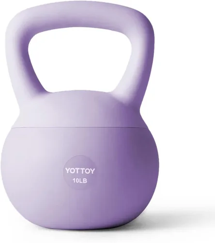 Miniatura 23 de YOTTOY Pesa rusa suave, pesas rusas con agarre antideslizante para entrenamientos en casa, juego de pesas rusas fuerza y seguridad garantizadas Rosa
