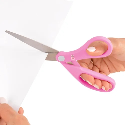 Miniatura 5 de Westcott 15387 Tijeras de acero inoxidable de 8 pulgadas con cinta rosa para oficina y hogar