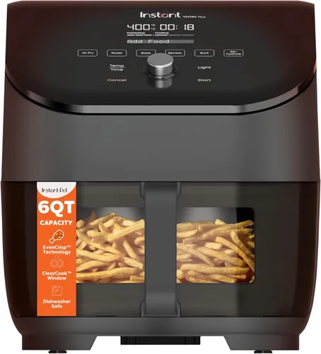 Miniatura 12 de Instant Pot 4Qt VORTEX 6 en 1 Mini Freidora de Aire, Opciones de Programa Personalizado, Freír al Aire, Asar, Tostar, Deshidratar, Hornear