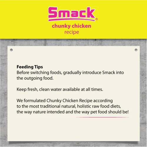 Miniatura 4 de Smack Pet Food - Alimento orgánico crudo deshidratado para perros, sin granos, sin gluten, alimentos crudos para perros (pollo grueso, 8.8 onzas)
