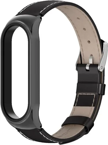 Miniatura 2 de Correa de repuesto de cuero genuino para Amazfit Band 5 Smart Bracelet Watch Accesorios