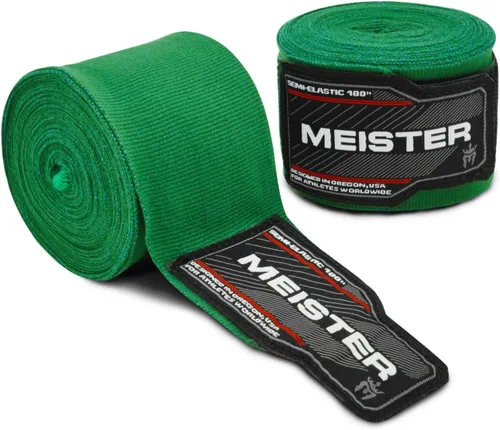 Miniatura 15 de Vendas para mano semielásticas de 180 pulgadas Meister Adult, vendas para MMA (artes marciales mixtas) y boxeo (par) todos