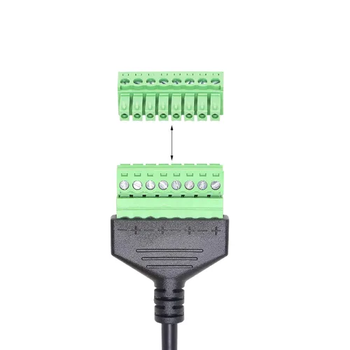 Miniatura 2 de SinLoon Conector Ethernet RJ45 macho a tornillo de 8 pines, conector de bloque de terminales para Cat7, Cat6, Cat5, Cat5e, Extensor Ethernet CCTV