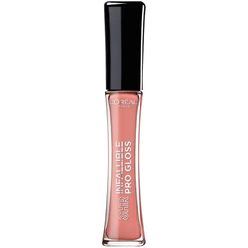 Miniatura 32 de L'Oreal Paris Maquillaje Infallible Brillo labial hidratante de 8 horas, Fiery, 0.21 onzas líquidas