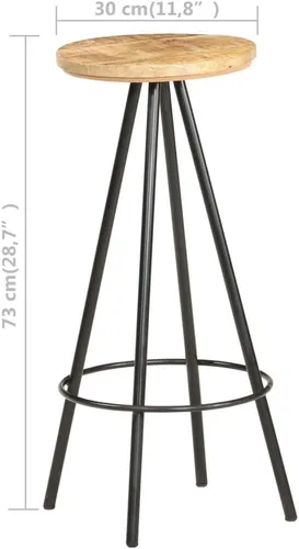 Miniatura 2 de bar Chairs,barstools,bar stools Set of 3,bar Table,sillas para barra de cocina,Bar Stools 4 pcs Rough Mango Woodbar Stool,bar Chairs,Barstool,bar