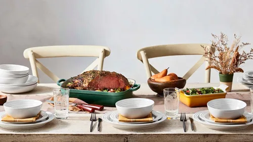 Miniatura 6 de Le Creuset Juego de 4 cuencos de sopa de gres, 22 onzas (6.25") cada uno, blanco