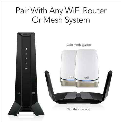 Miniatura 4 de NETGEAR Nighthawk Multi-Gig Cable Modem (CM2000) - Compatible con todos los proveedores de cable, incluyendo Xfinity, Spectrum, Cox - para planes