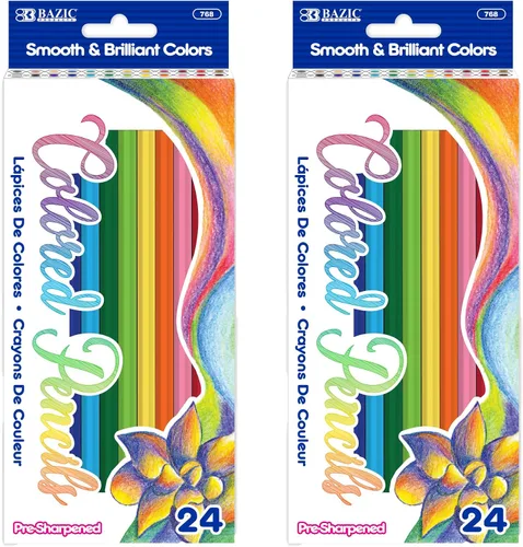Miniatura 8 de Lápiz de 24 colores BAZIC