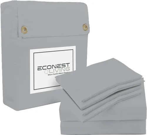 Miniatura 13 de Sábanas 100% de algodón egipcio, tamaño individual XL, juego de sábanas de 1000 hilos, 4 piezas, tamaño individual XL, juego de sábanas refrescantes