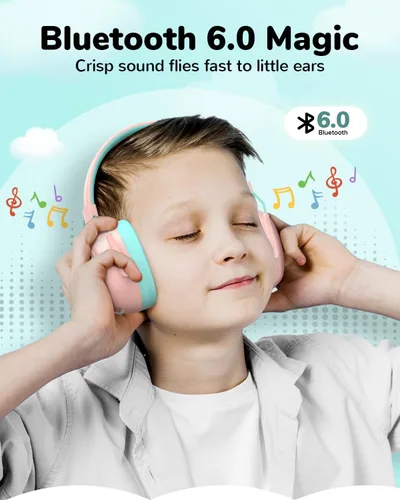 Miniatura 5 de Auriculares con cancelación de ruido para niños, protección auditiva a prueba de sonido, reducción de ruido SNR de 29 dB, orejera Bluetooth 6.0