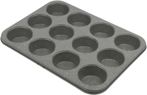 Miniatura 40 de David Burke Molde para hornear estriado de 9" - Molde para pasteles Bundt de acero al carbono - Bronce