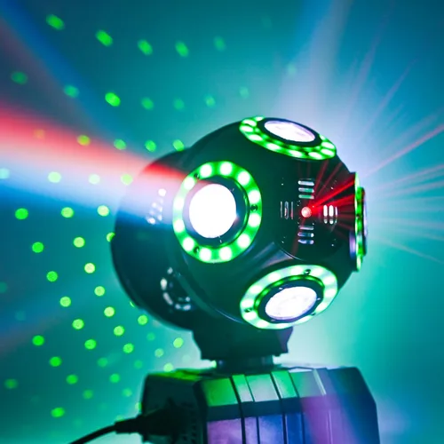 Miniatura 5 de Luz LED de Cabeza Móvil para DJ, Haz Giratorio, Luces de Escenario, Foco Puntual, Control de Sonido para Eventos, Dmx512, Iluminación de Discoteca