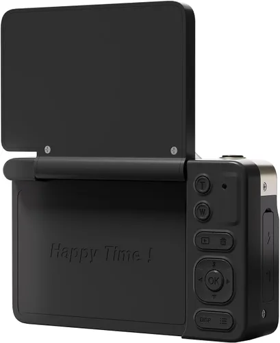 Miniatura 6 de Cámara digital 4K con zoom de 16X antivibración, pantalla LCD de 3 pulgadas, cámara compacta de vlogging de 180° con tarjeta SD de 32G, color negro