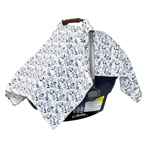Miniatura 19 de MOZAH Funda de asiento de coche para bebé, hojas beige, 100% muselina orgánica, suave, transpirable y ligera, esencial para asiento de automóvil