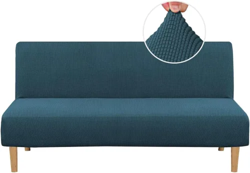 Miniatura 8 de H.VERSAILTEX - Funda elástica para sofá o cama, licra de alto elastano, lavable a máquina, tela Jacquard para sofá, futón Chocolate