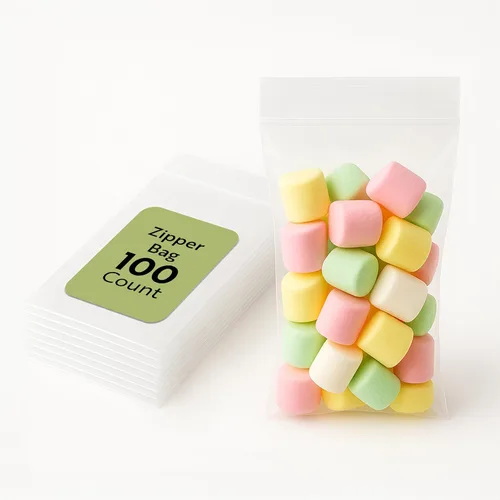 Miniatura 20 de Restaurantware Bag Tek - Bolsas resellables con cremallera de 3.5 x 2 pulgadas, 100 bolsas con cremallera de alta claridad, para aperitivos, nueces