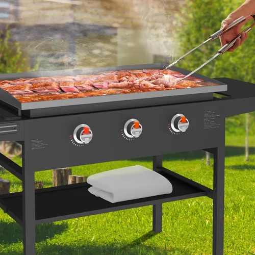 Miniatura 7 de Funda de parrilla de silicona para Blackstone - 28 pulgadas de cobertura verdadera y completa, resistente, apta para alimentos, protectora
