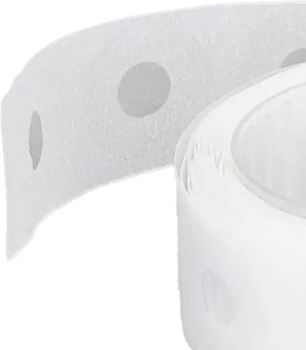 Miniatura 9 de 250 calcomanías de refuerzo perforadas impermeables de PVC de producción de bricolaje, calcomanías de reparación protectoras, calcomanías