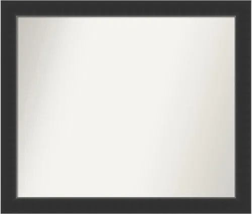 Miniatura 134 de Amanti Art Espejo personalizado, espejo de baño negro Astor, espejo de pared o espejo de tocador de baño sobre el fregadero (25 x 25 pulgadas)