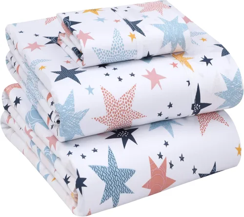 Miniatura 96 de RUVANTI Juego de sábanas divididas tamaño King de 100 % algodón para cama ajustable, 5 piezas, ropa de cama de tejido de percal suave y Guisante