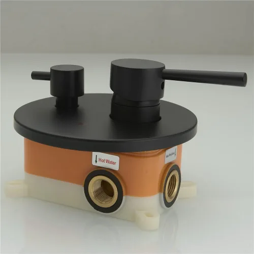 Miniatura 5 de Grifo mezclador de bañera con cabezal de ducha de mano, montaje en pared, boquilla de llenado de bañera con kit de válvula de ducha, rociador