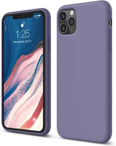 Miniatura 16 de elago Compatible con iPhone 11 Pro Max, funda de silicona líquida, funda protectora de cuerpo completo, a prueba de golpes, funda delgada para Negro