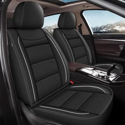 Miniatura 9 de YORKNEIC 2 fundas de asiento delantero de automóvil para Ford Edge 2007-2025 2026, transpirables, impermeables, de piel sintética, compatibles