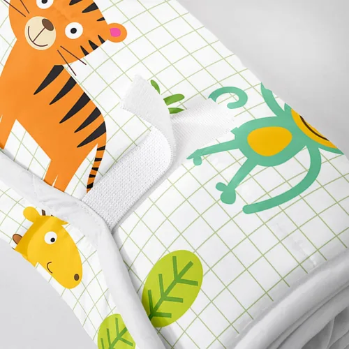 Miniatura 4 de Tapete para siesta – Saco de dormir de animales con almohada extraíble – Juego de ropa de cama para guardería y fiestas de pijamas, preescolar