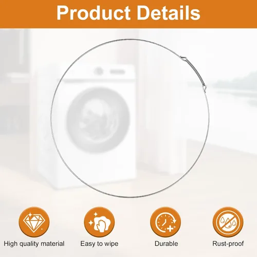 Miniatura 7 de 2W20017E - Abrazadera de resorte para puerta de panel frontal para LG Electronics Kenmore Lavadora Arranque Anillo de retención para robo