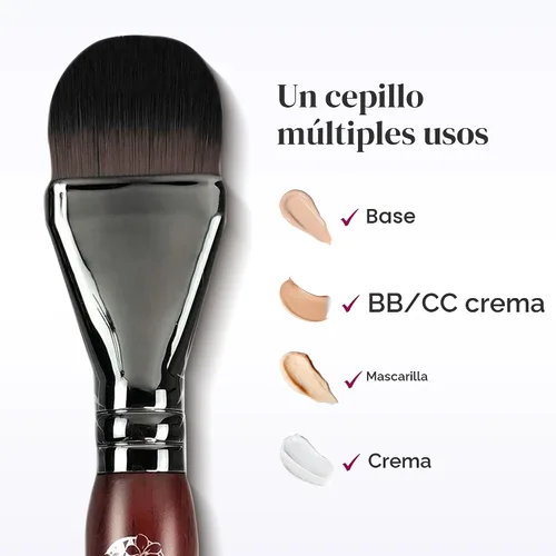 Miniatura 4 de ENERGY Brocha de base para maquillaje líquido, máscara facial de bricolaje de cerdas suaves de alta calidad, cepillo de contorno facial para mezclar