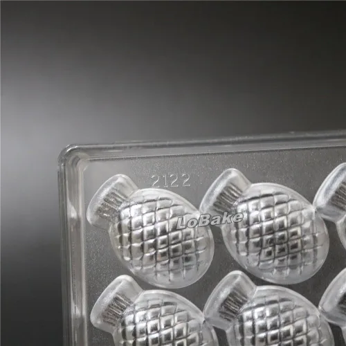 Miniatura 6 de LoBake 21 cavidades forma de piña PC policarbonato molde de plástico para chocolate accesorios de cocina DIY hornear suministros