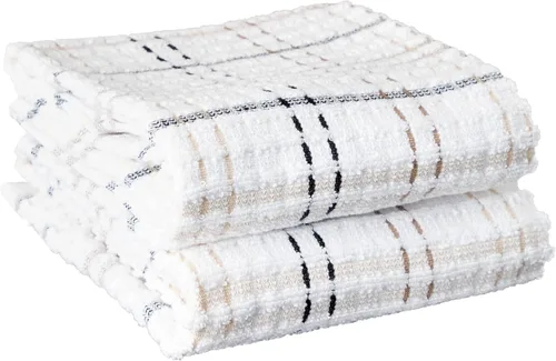 Miniatura 29 de Ritz Royale Collection - Juego de paños de cocina de 100 % algodón peinado, altamente absorbente, 13-3/4 x 12 pulgadas, 3 unidades, grafito sólido